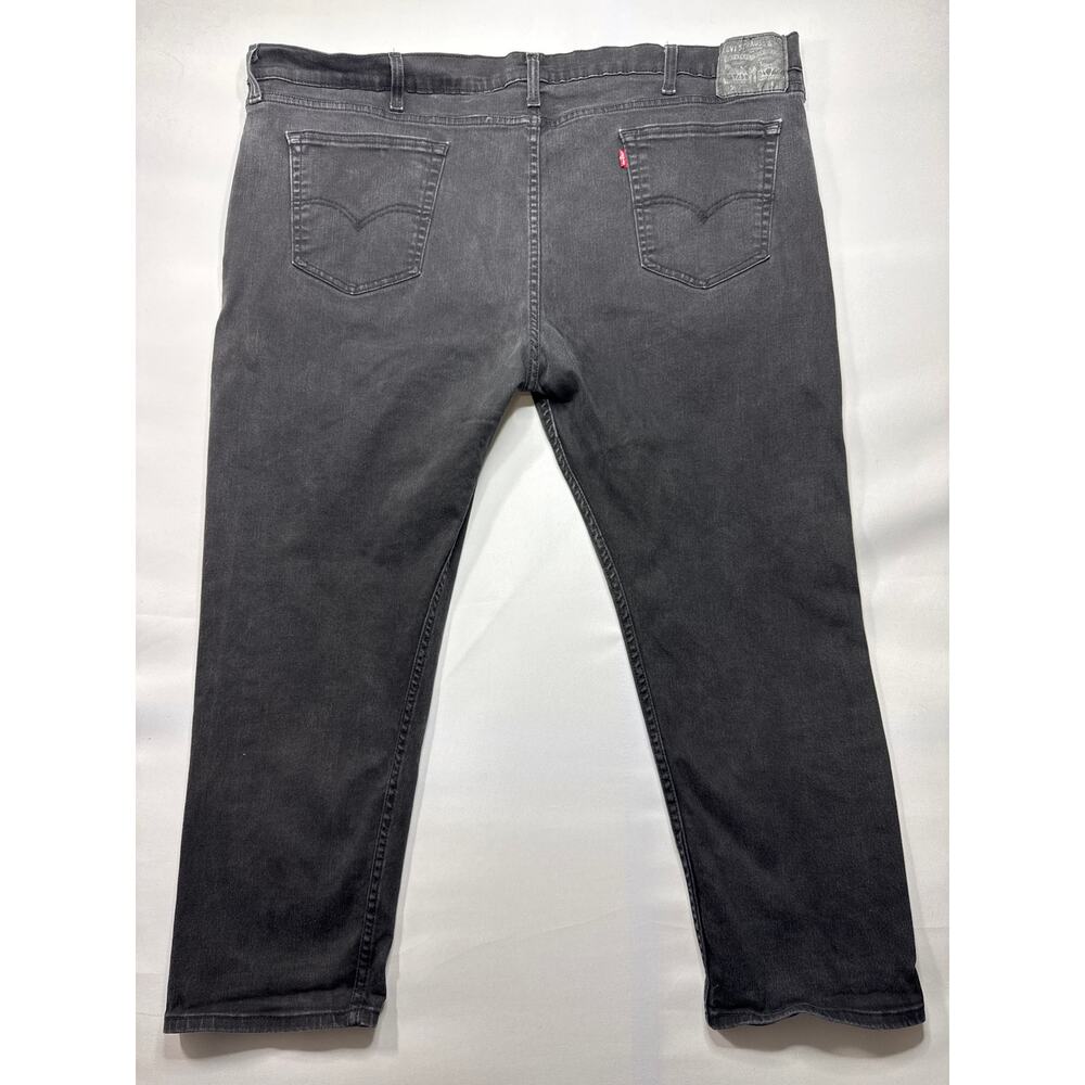 Levi's 502 Men's Tapered Leg Faded Black Denim Jeans - Size 48x30 (48x27.5) - Picture 2 of 6